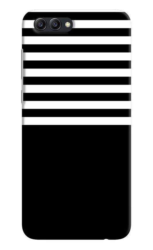 Black and White Print Honor View 10 Hard Case Back Cover by Casekaro
