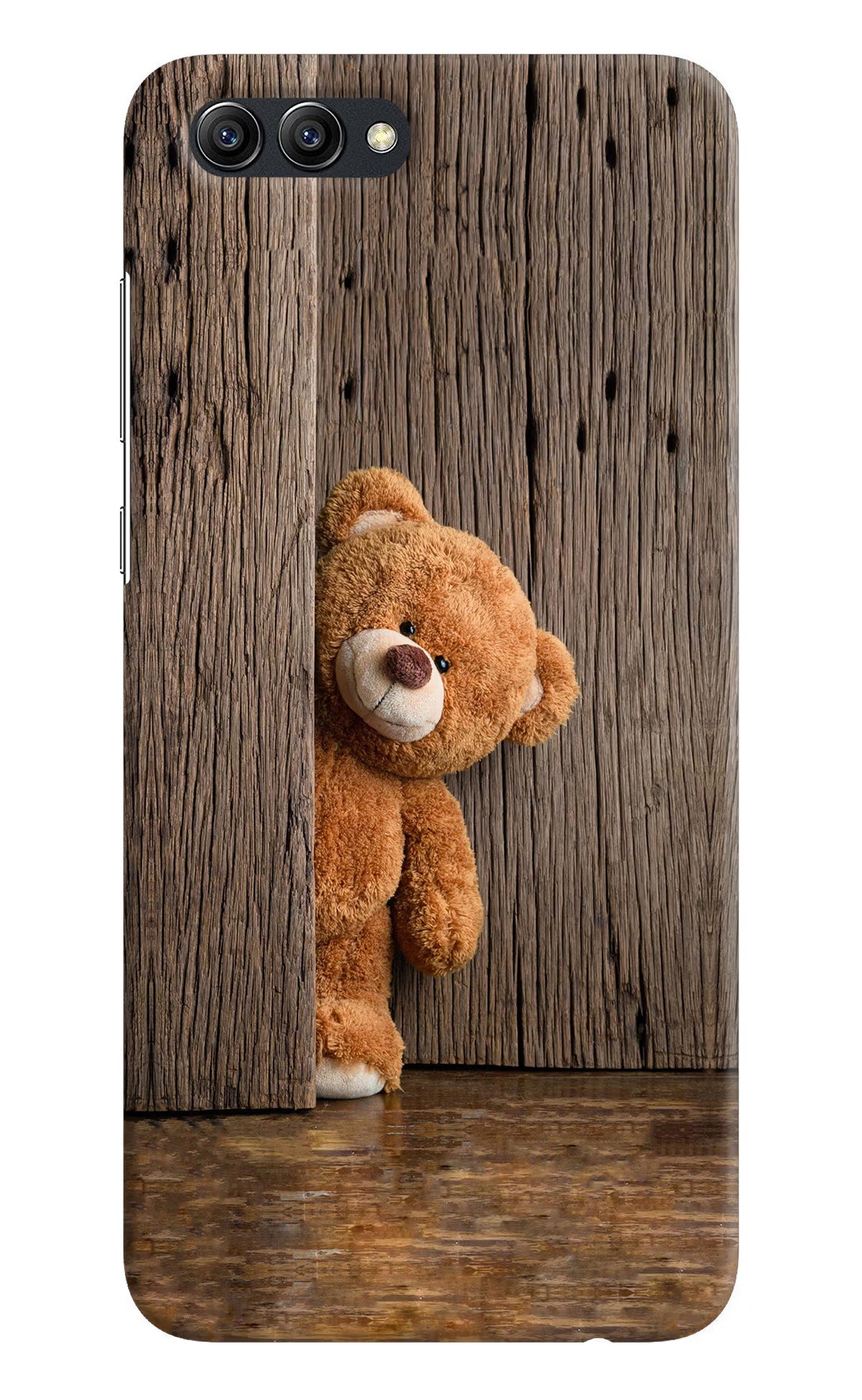 Teddy Wooden Honor View 10 Hard Case Back Cover by Casekaro