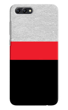 Tri Color Pattern Honor View 10 Hard Case Back Cover by Casekaro