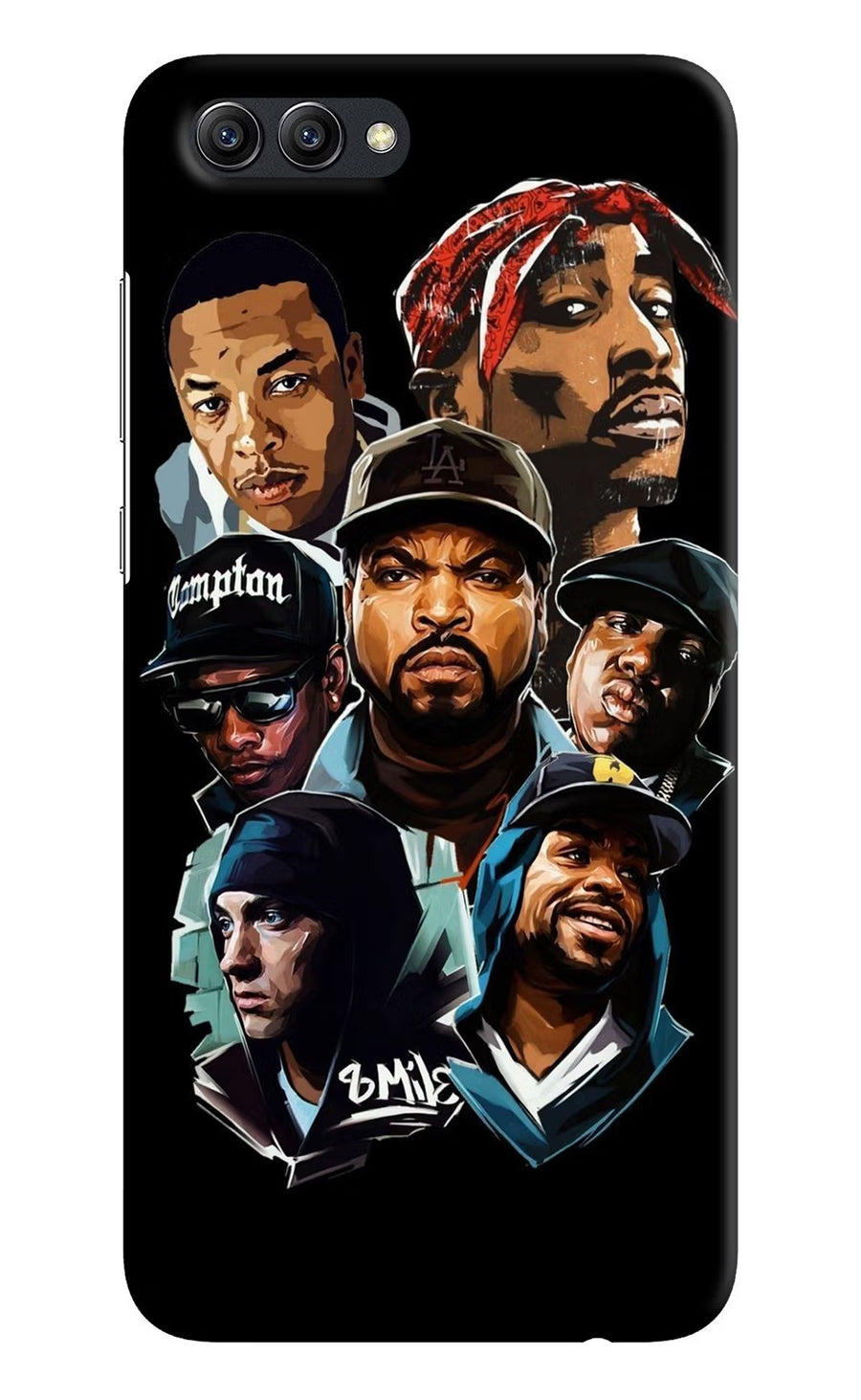 Rappers Honor View 10 Back Cover, Hard case