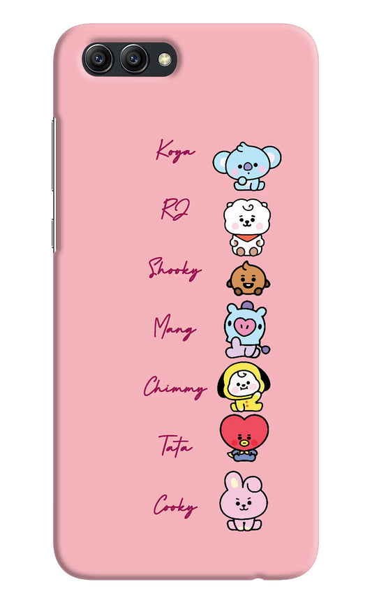 BTS names Honor View 10 Hard Case Back Cover by Casekaro