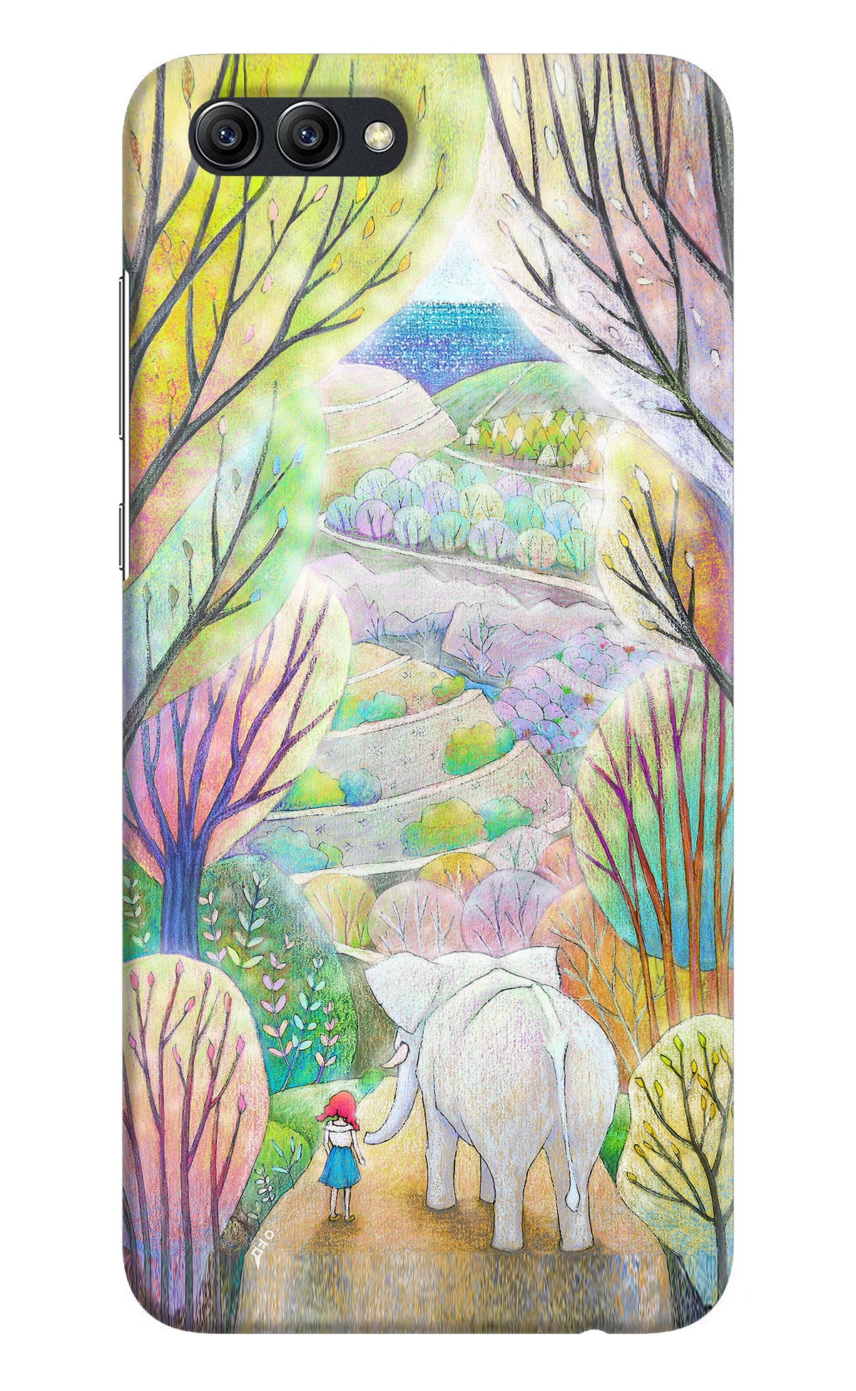 Nature Painting Honor View 10 Hard Case Back Cover by Casekaro