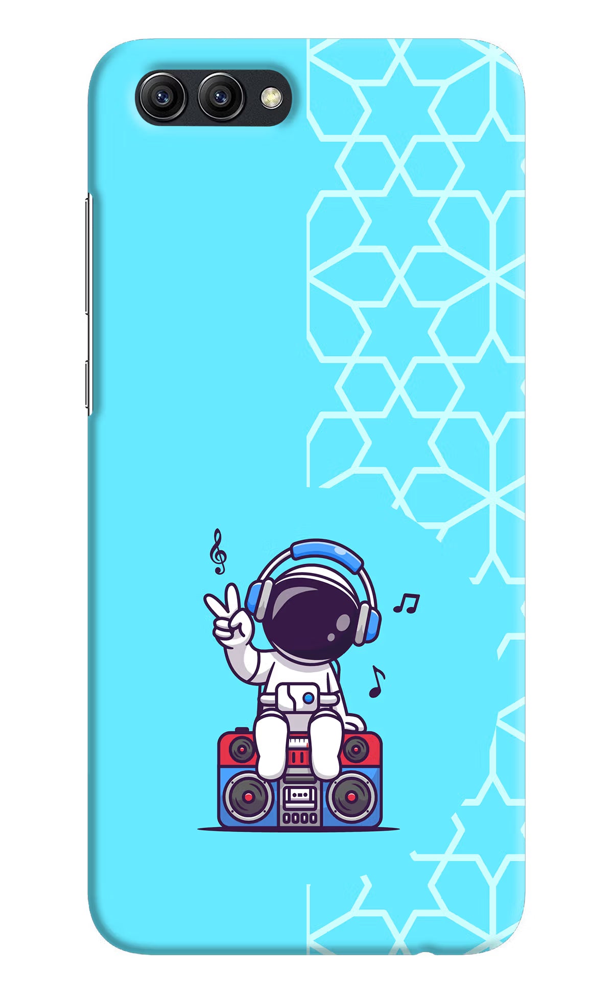 Cute Astronaut Chilling Honor View 10 Hard Case Back Cover by Casekaro