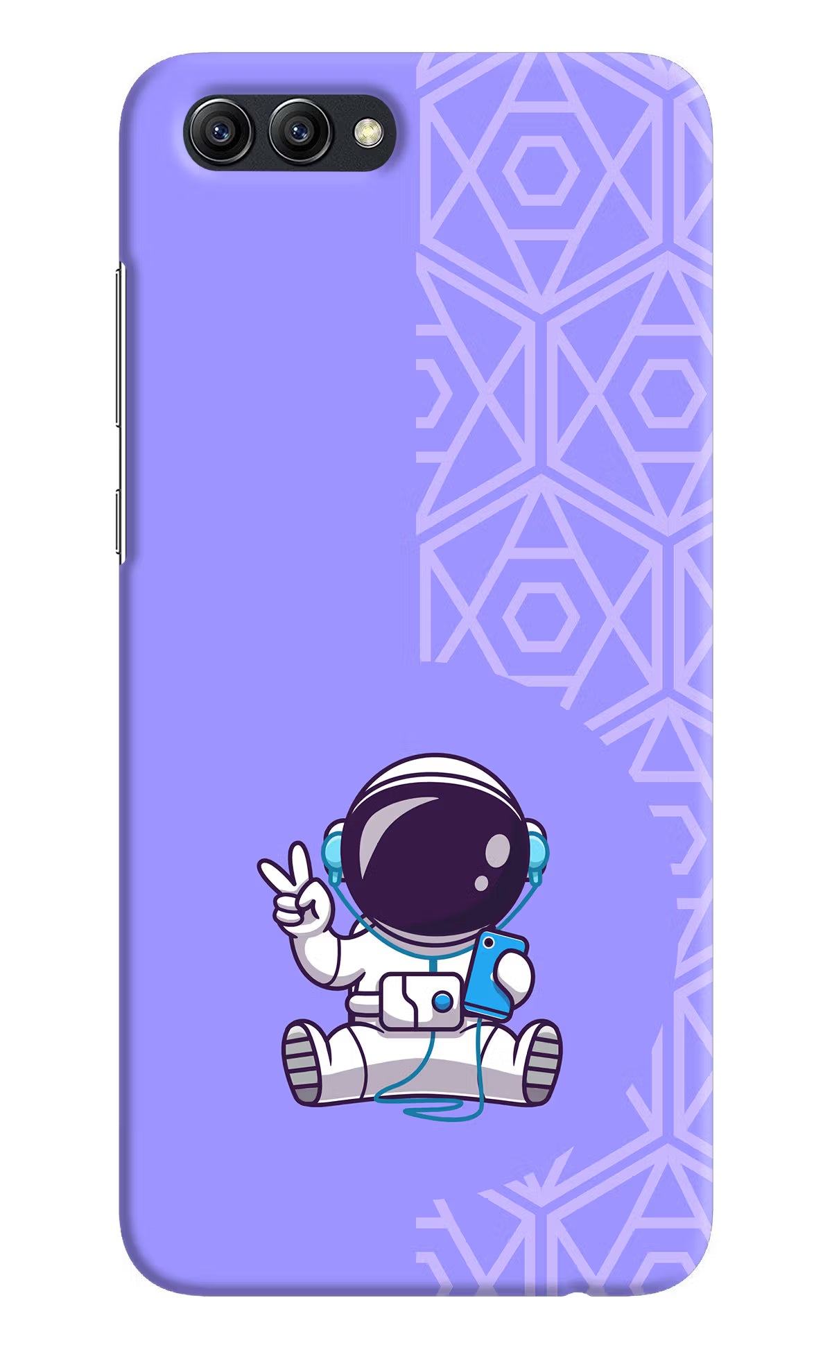 Cute Astronaut Chilling Honor View 10 Hard Case Back Cover by Casekaro