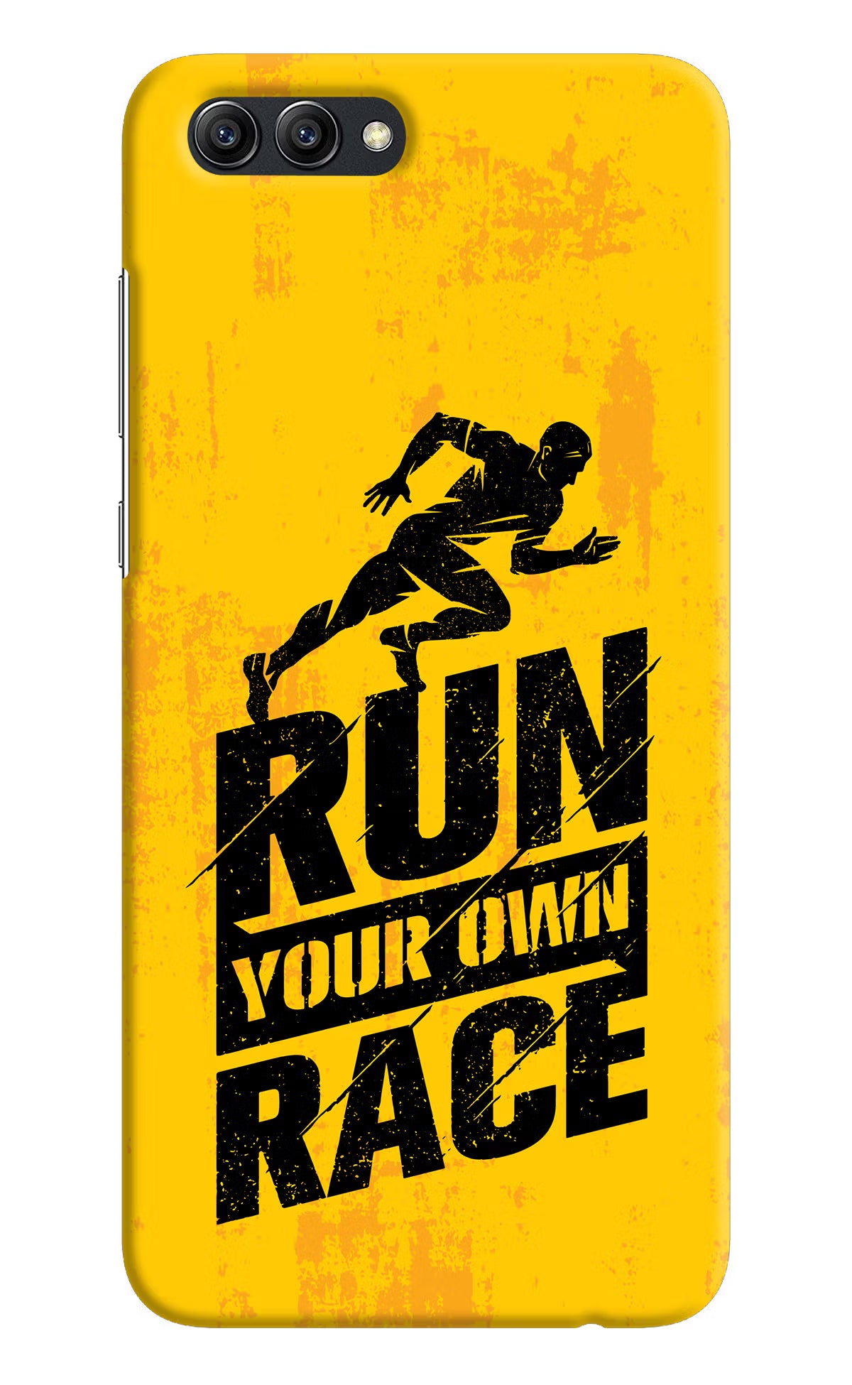 Run Your Own Race Honor View 10 Hard Case Back Cover by Casekaro