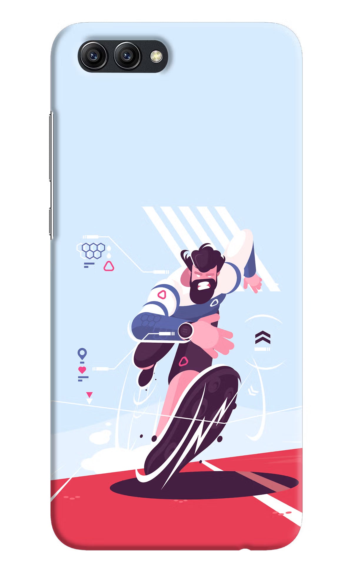 Run Pro Honor View 10 Hard Case Back Cover by Casekaro