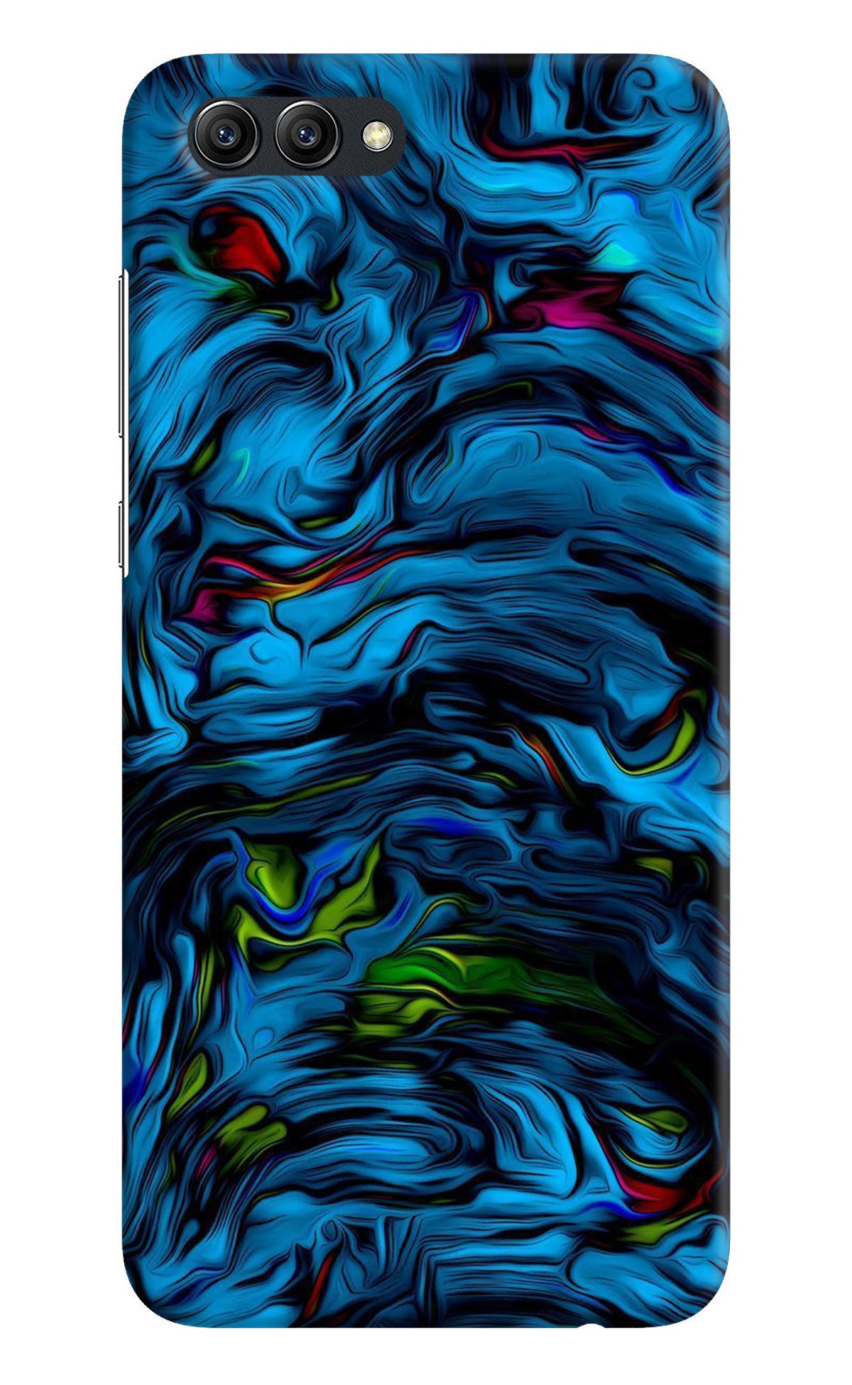 Dark Blue Abstract Honor View 10 Back Cover