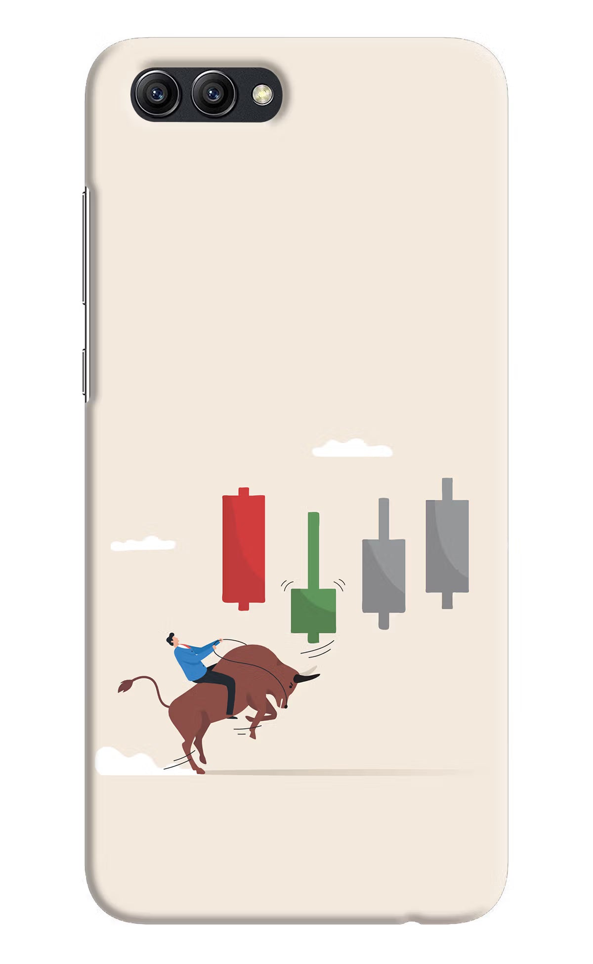 Bull Trading Momentum Honor View 10 Hard Case Back Cover by Casekaro