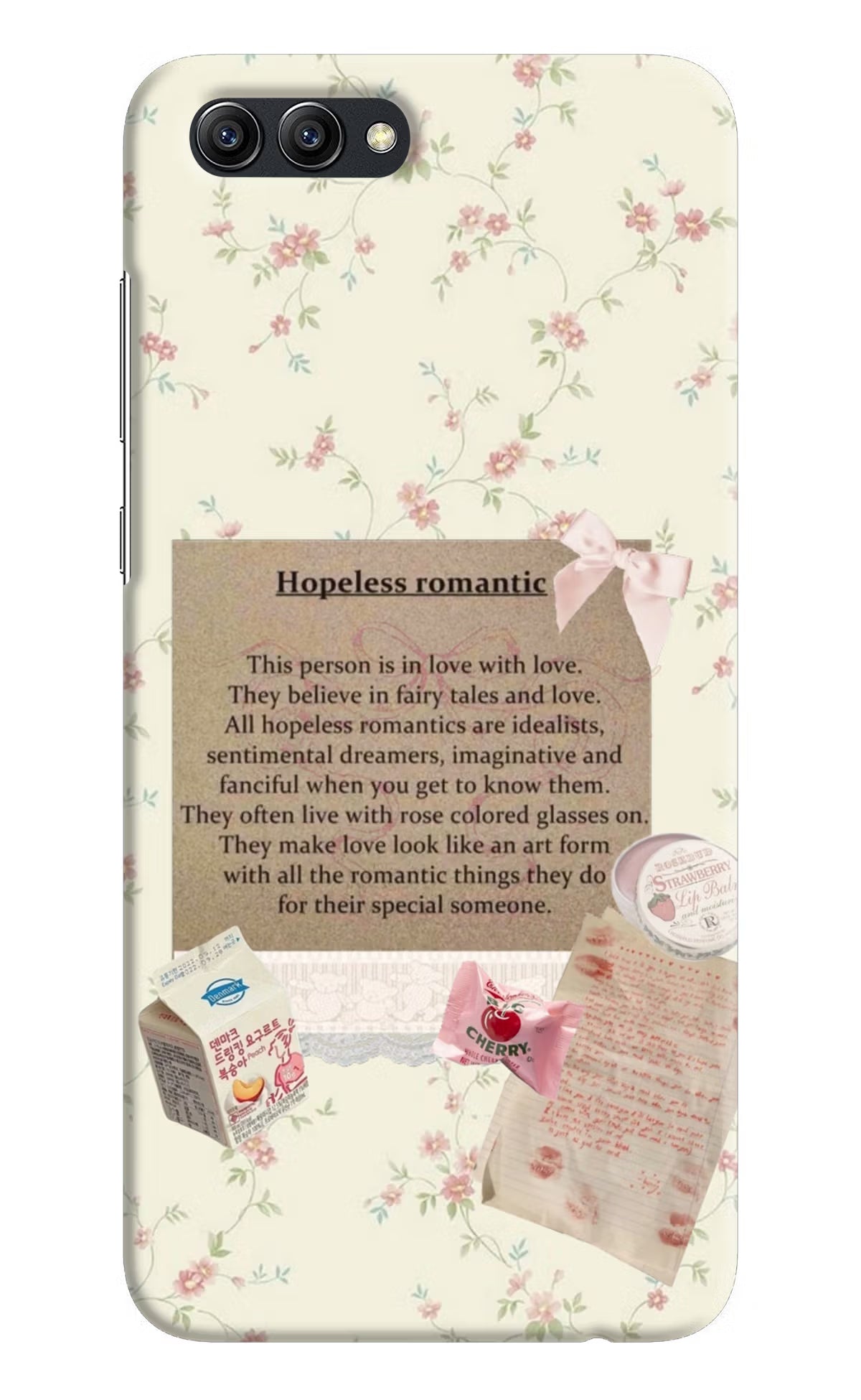 Hopeless Romantic Honor View 10 Hard Case Back Cover by Casekaro