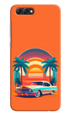 Palm Drive 80s Honor View 10 Hard Case Back Cover by Casekaro