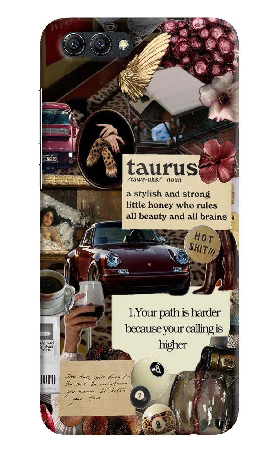 Taurus Zodiac Honor View 10 Back Cover, Hard case