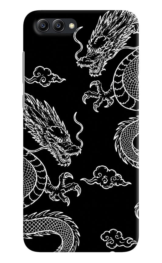 Twin Dragons Honor View 10 Hard Case Back Cover by Casekaro