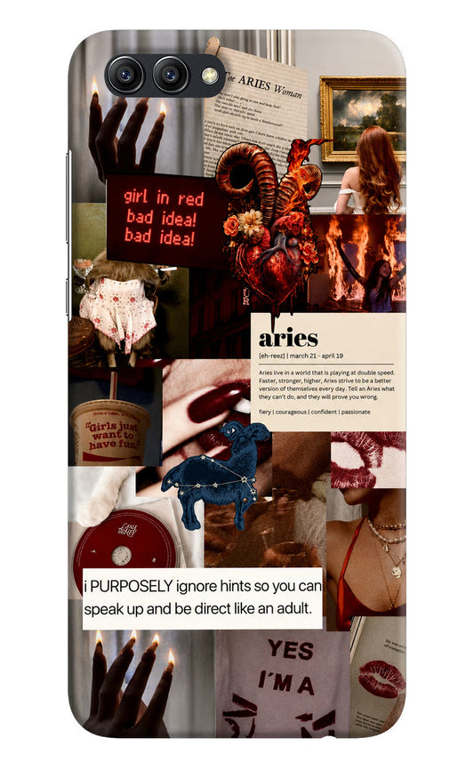 Zodiac Aries Honor View 10 Hard Case Back Cover by Casekaro