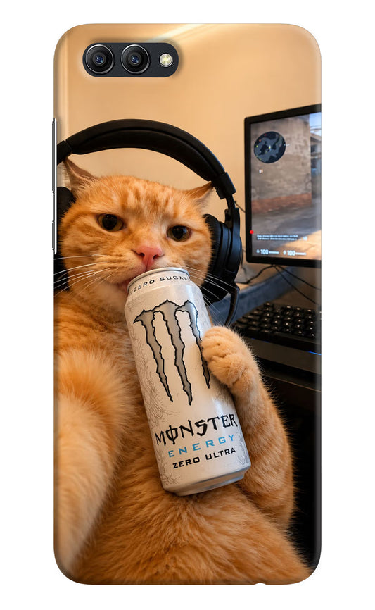 Gamer Cat Energy Honor View 10 Back Cover