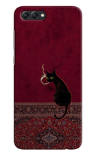 Midnight Cat Honor View 10 Hard Case Back Cover by Casekaro