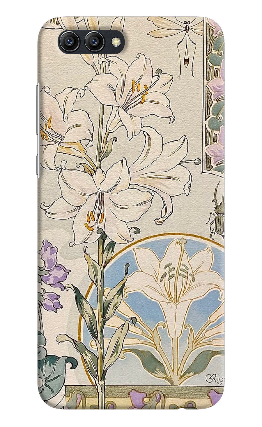 White Lily Honor View 10 Back Cover, Hard case
