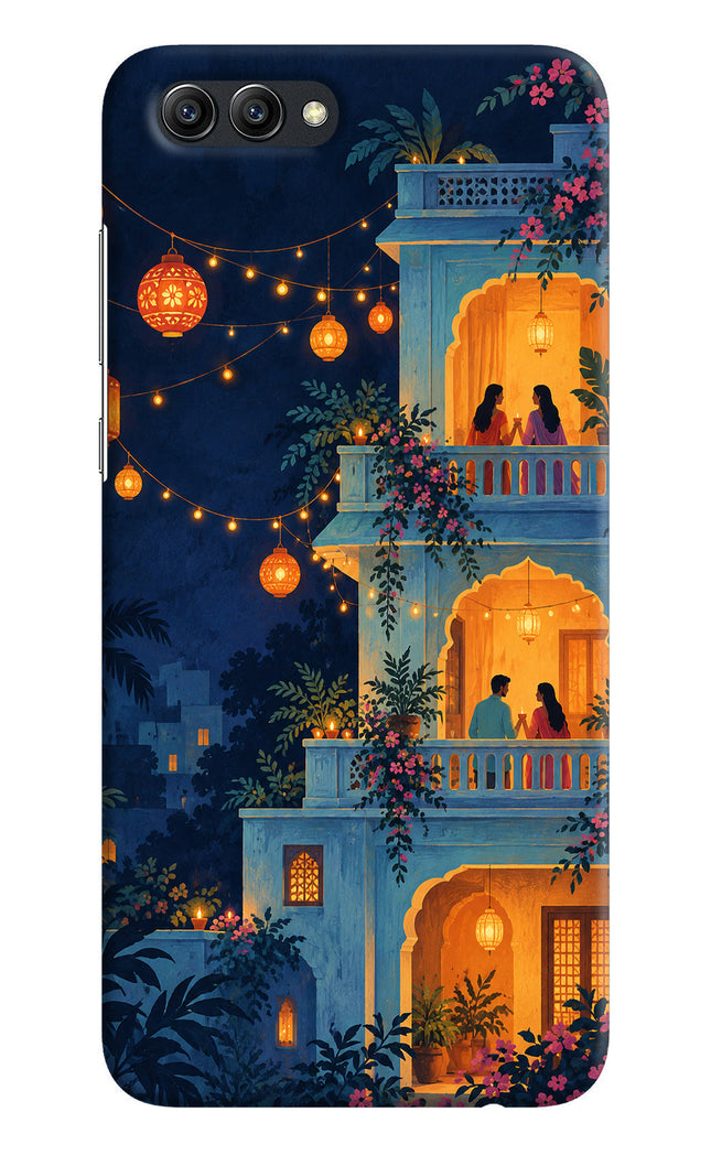 Balcony Glow Honor View 10 Hard Case Back Cover by Casekaro