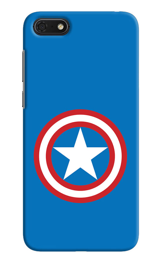 Captain America Logo Honor 7S Hard Case Back Cover by Casekaro