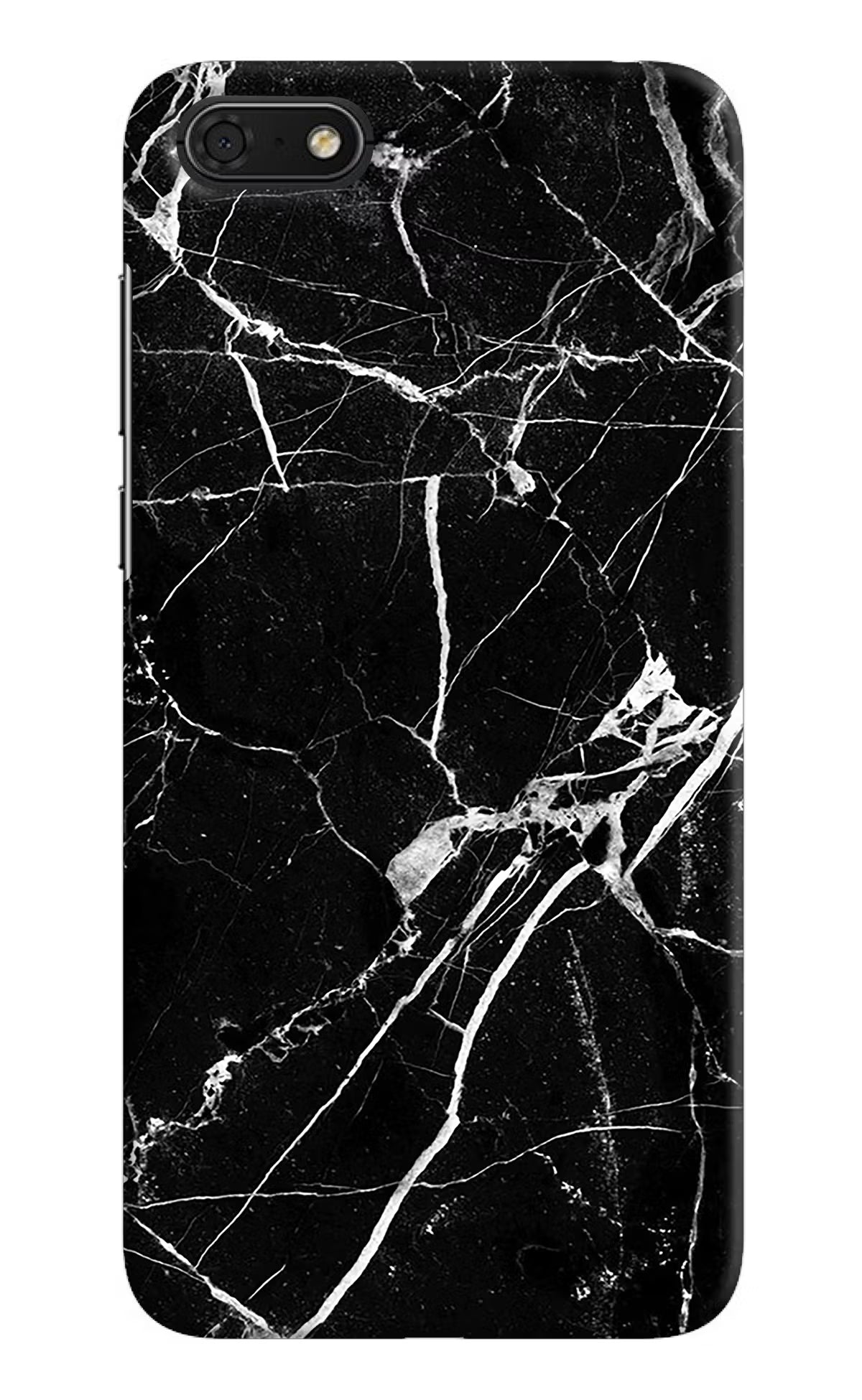Black Marble Pattern Honor 7S Hard Case Back Cover by Casekaro