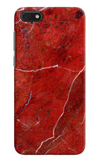Red Marble Design Honor 7S Hard Case Back Cover by Casekaro