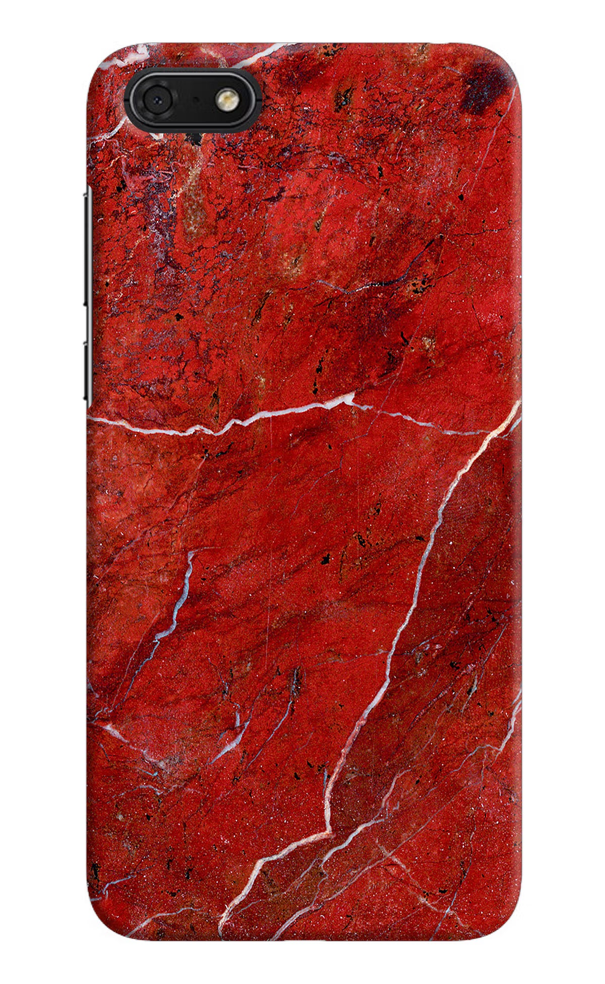 Red Marble Design Honor 7S Hard Case Back Cover by Casekaro
