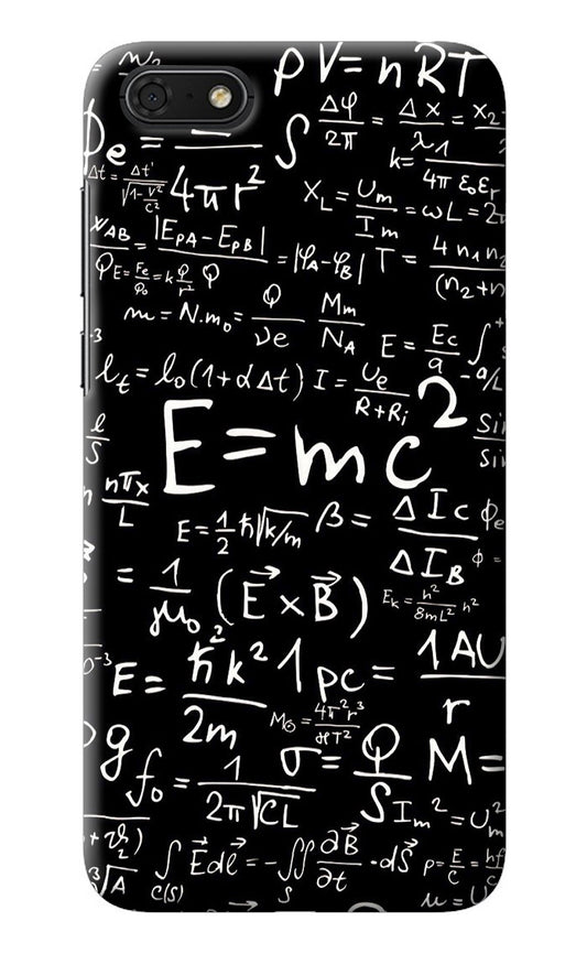 Physics Albert Einstein Formula Honor 7S Back Cover