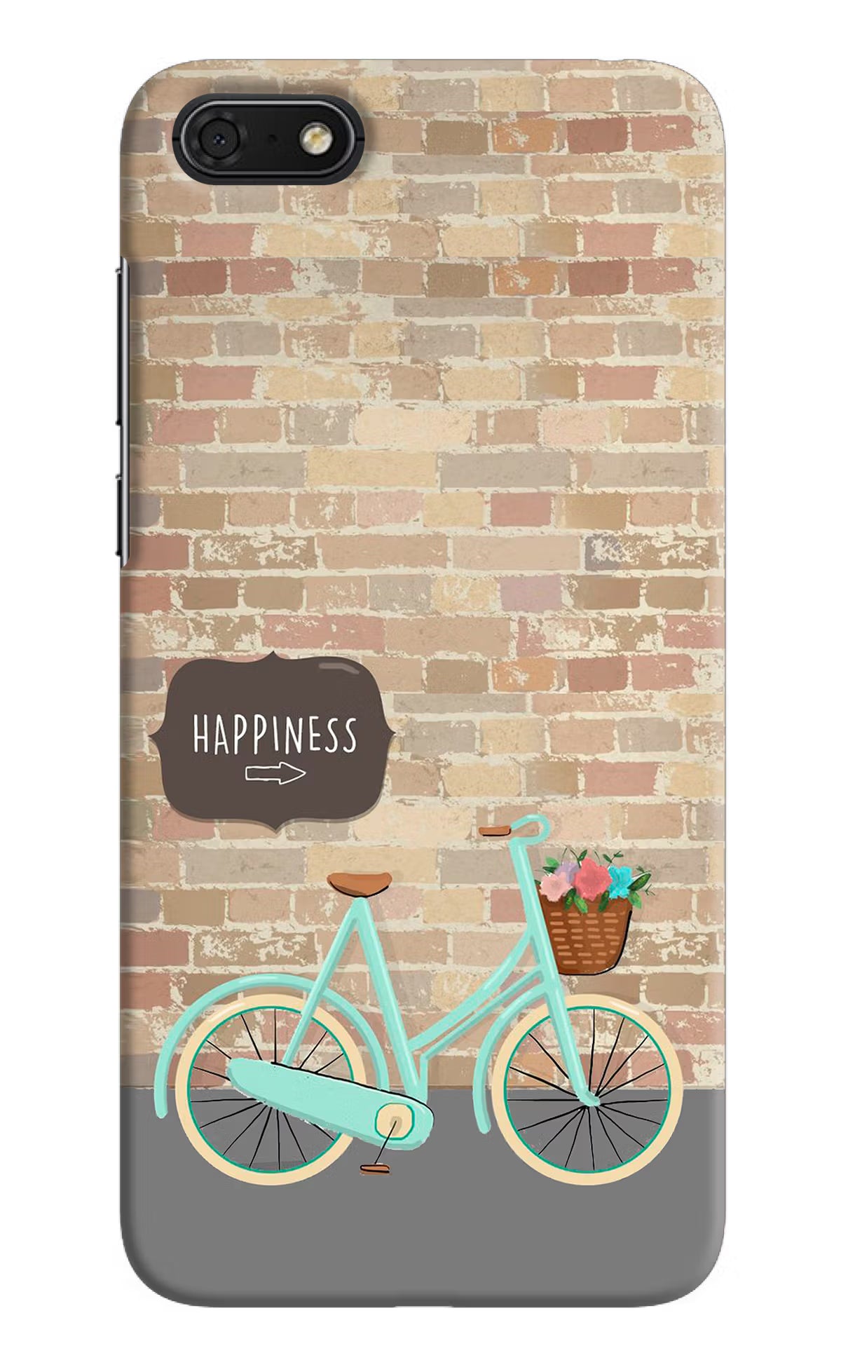 Happiness Artwork Honor 7S Hard Case Back Cover by Casekaro
