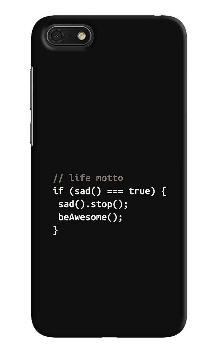 Life Motto Code Honor 7S Back Cover, Hard case