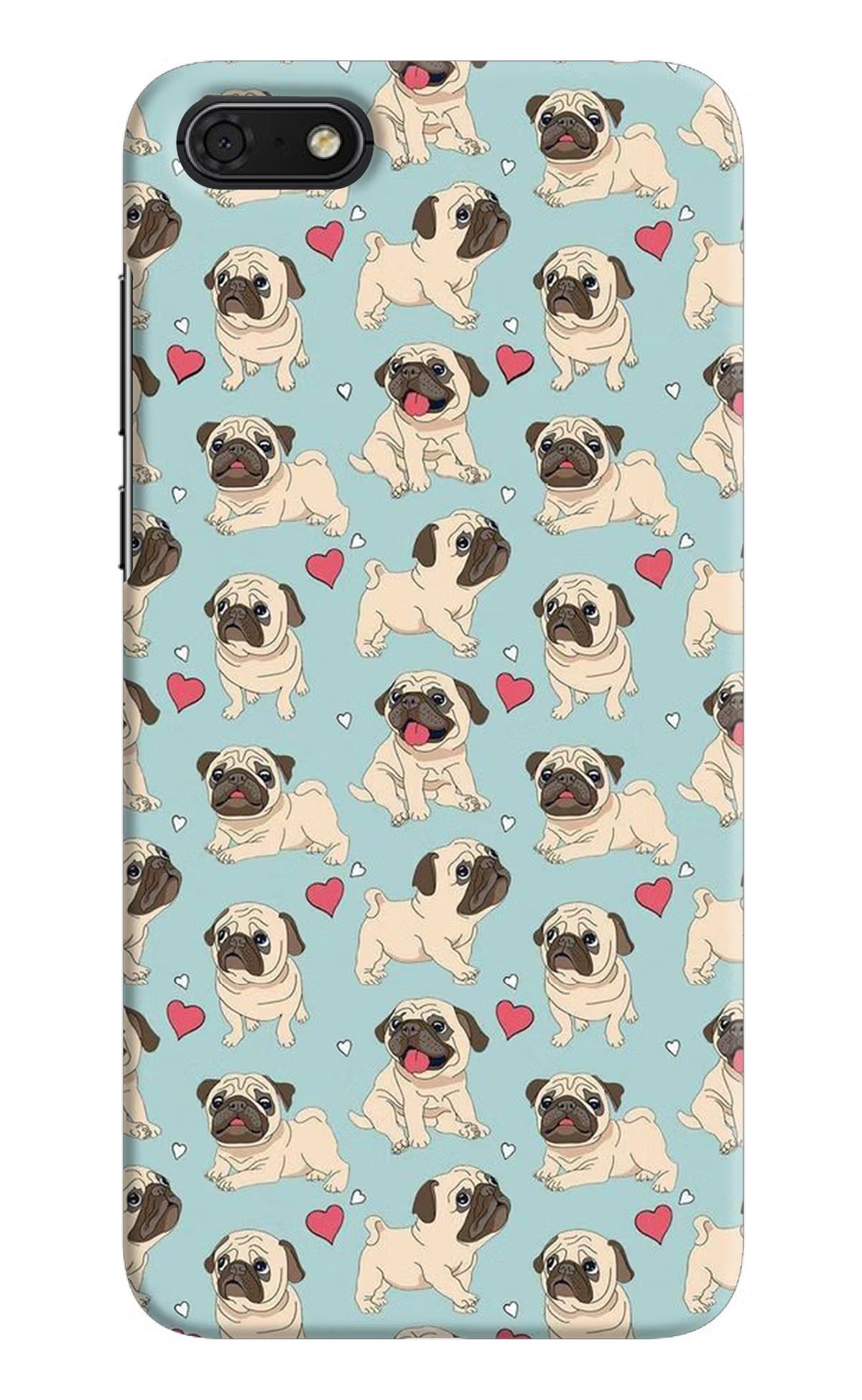 Pug Dog Honor 7S Hard Case Back Cover by Casekaro