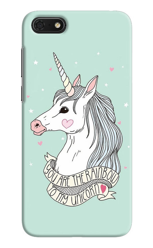 Unicorn Wallpaper Honor 7S Hard Case Back Cover by Casekaro