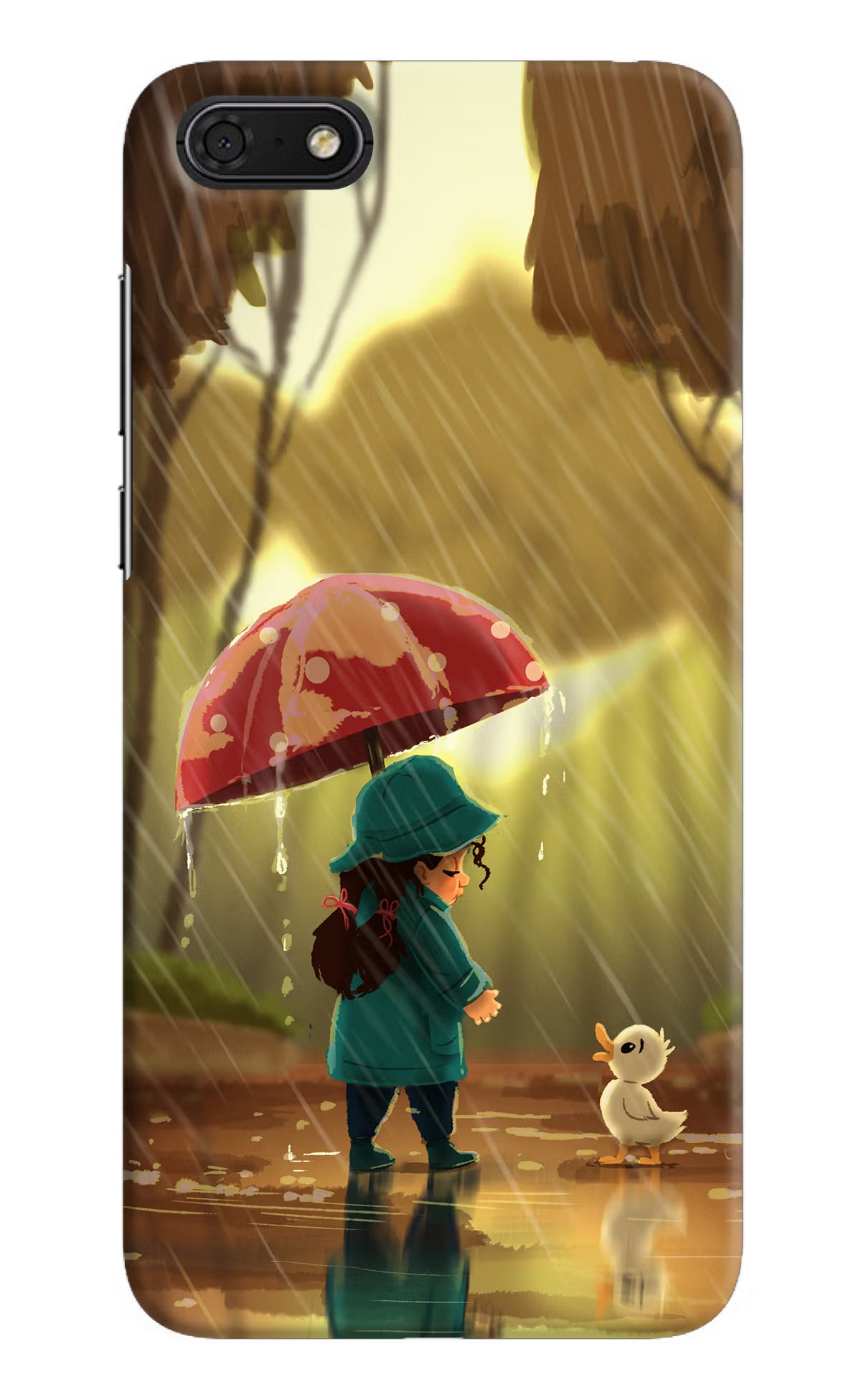 Rainy Day Honor 7S Hard Case Back Cover by Casekaro
