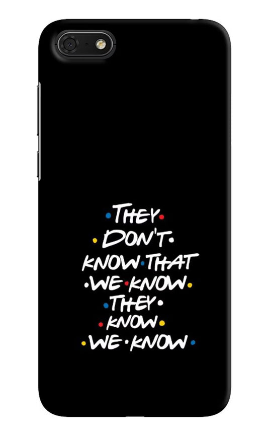 FRIENDS Dialogue Honor 7S Hard Case Back Cover by Casekaro