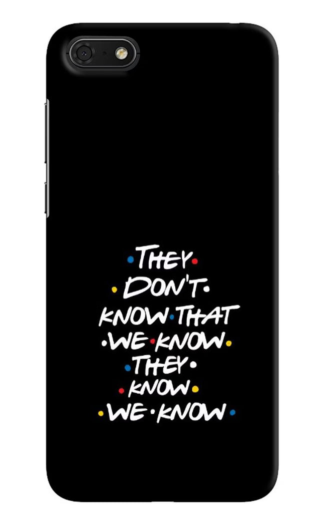 FRIENDS Dialogue Honor 7S Hard Case Back Cover by Casekaro