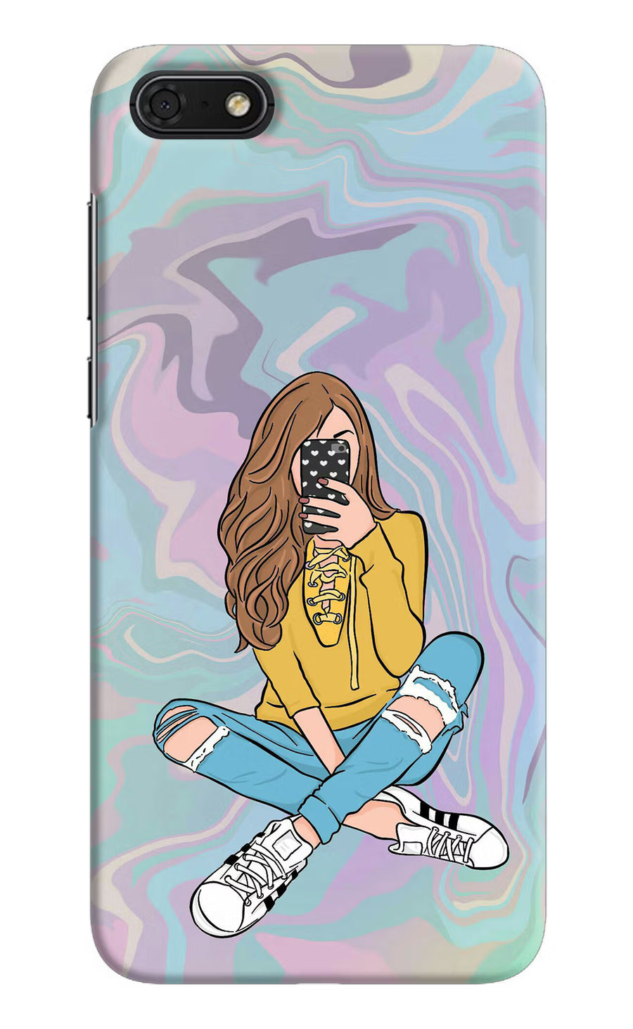 Selfie Girl Honor 7S Back Cover, Hard case