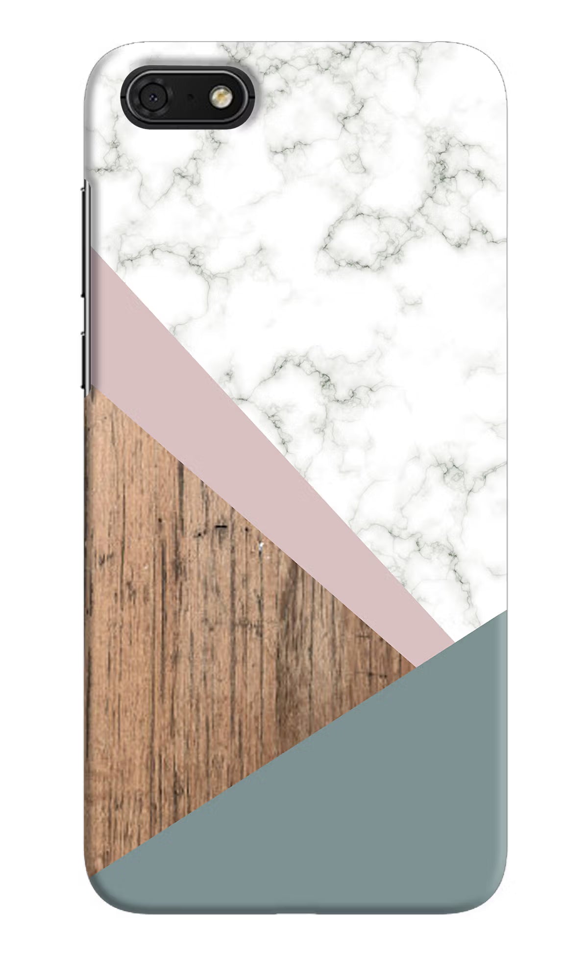 Marble wood Abstract Honor 7S Hard Case Back Cover by Casekaro