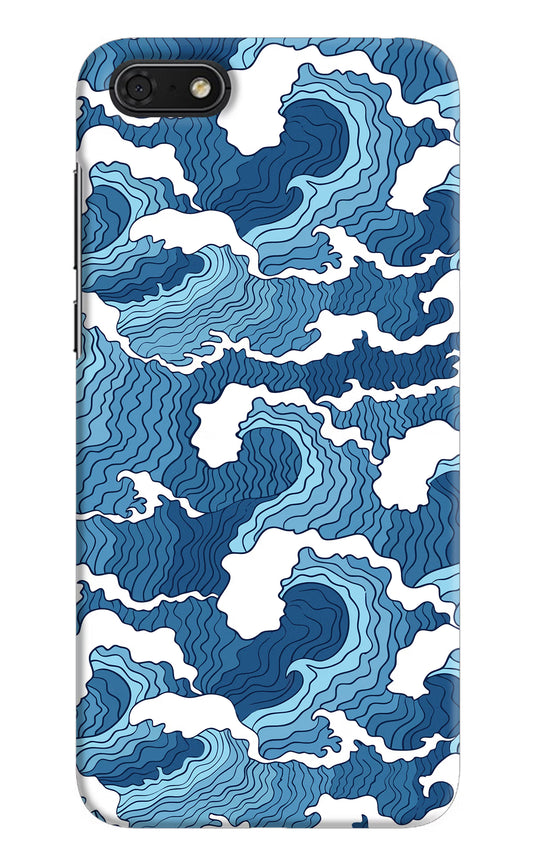 Blue Waves Honor 7S Hard Case Back Cover by Casekaro
