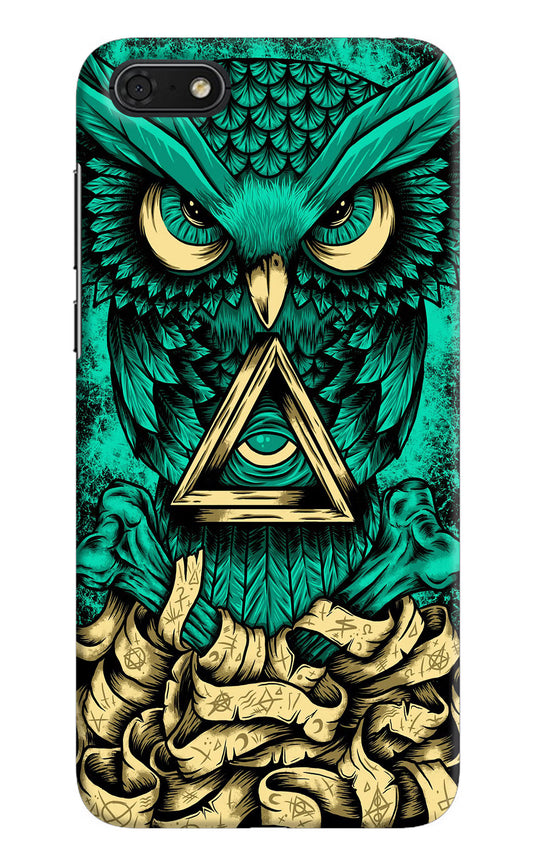 Green Owl Honor 7S Hard Case Back Cover by Casekaro