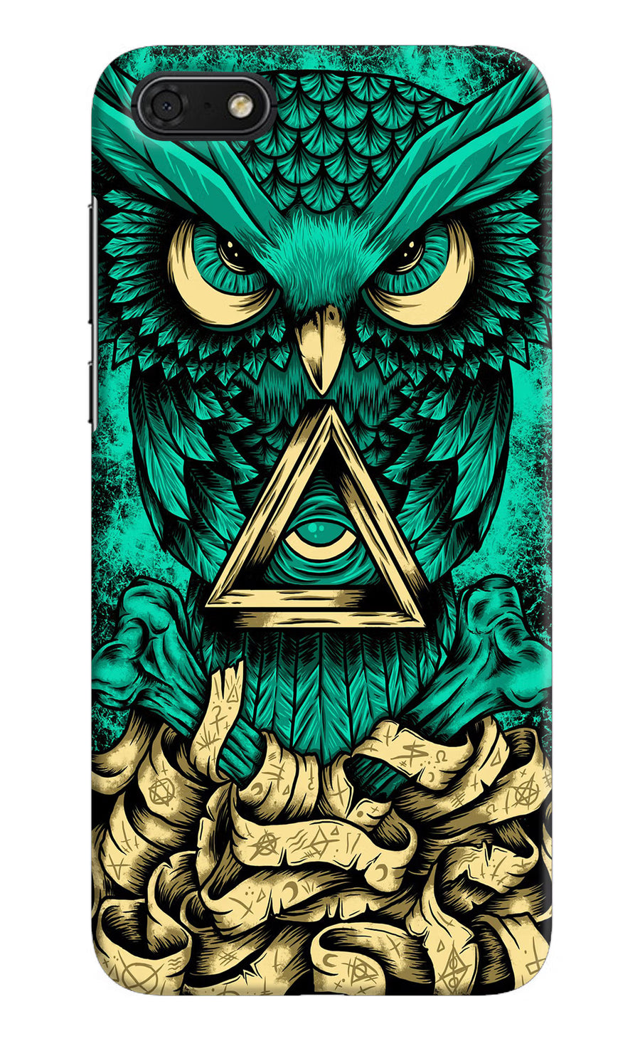 Green Owl Honor 7S Back Cover, Hard case