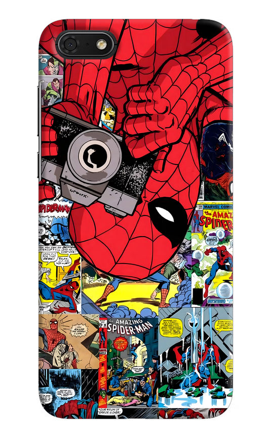 Spider Man Honor 7S Hard Case Back Cover by Casekaro