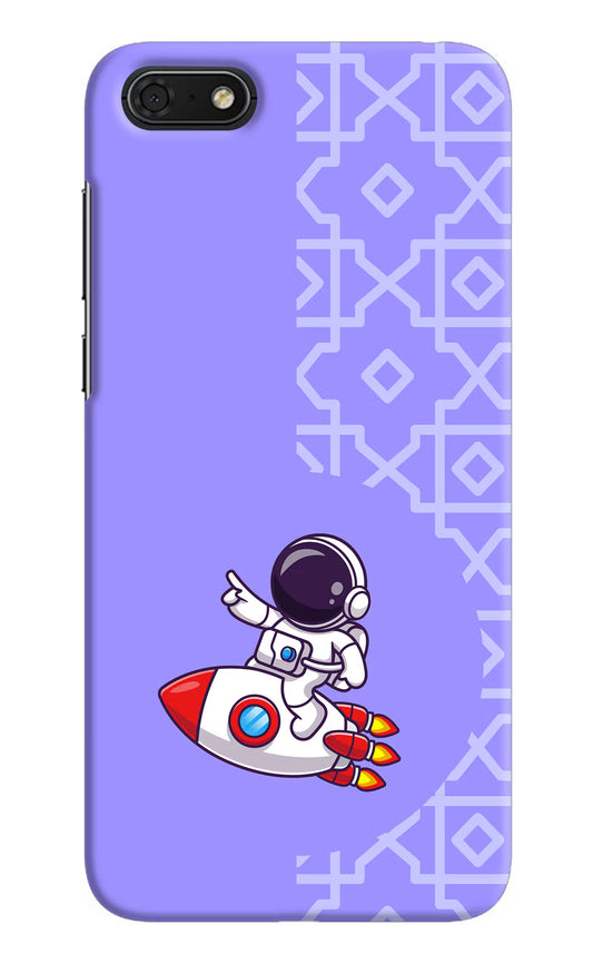 Cute Astronaut Honor 7S Hard Case Back Cover by Casekaro
