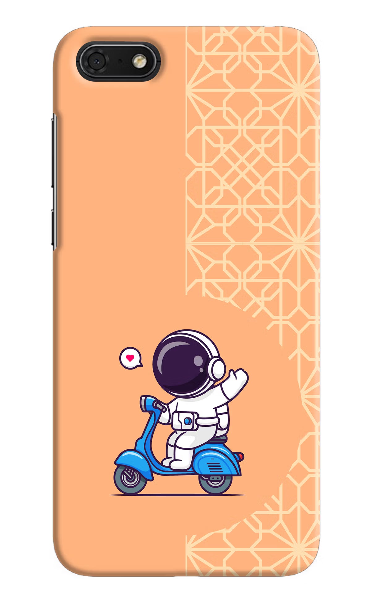 Cute Astronaut Riding Honor 7S Hard Case Back Cover by Casekaro