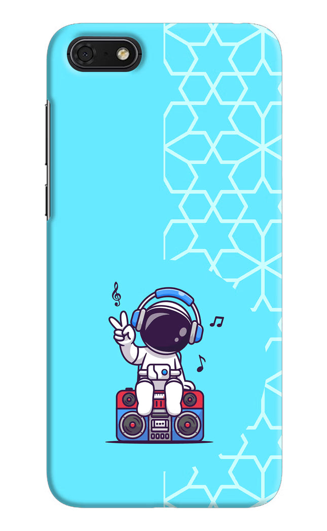 Cute Astronaut Chilling Honor 7S Hard Case Back Cover by Casekaro