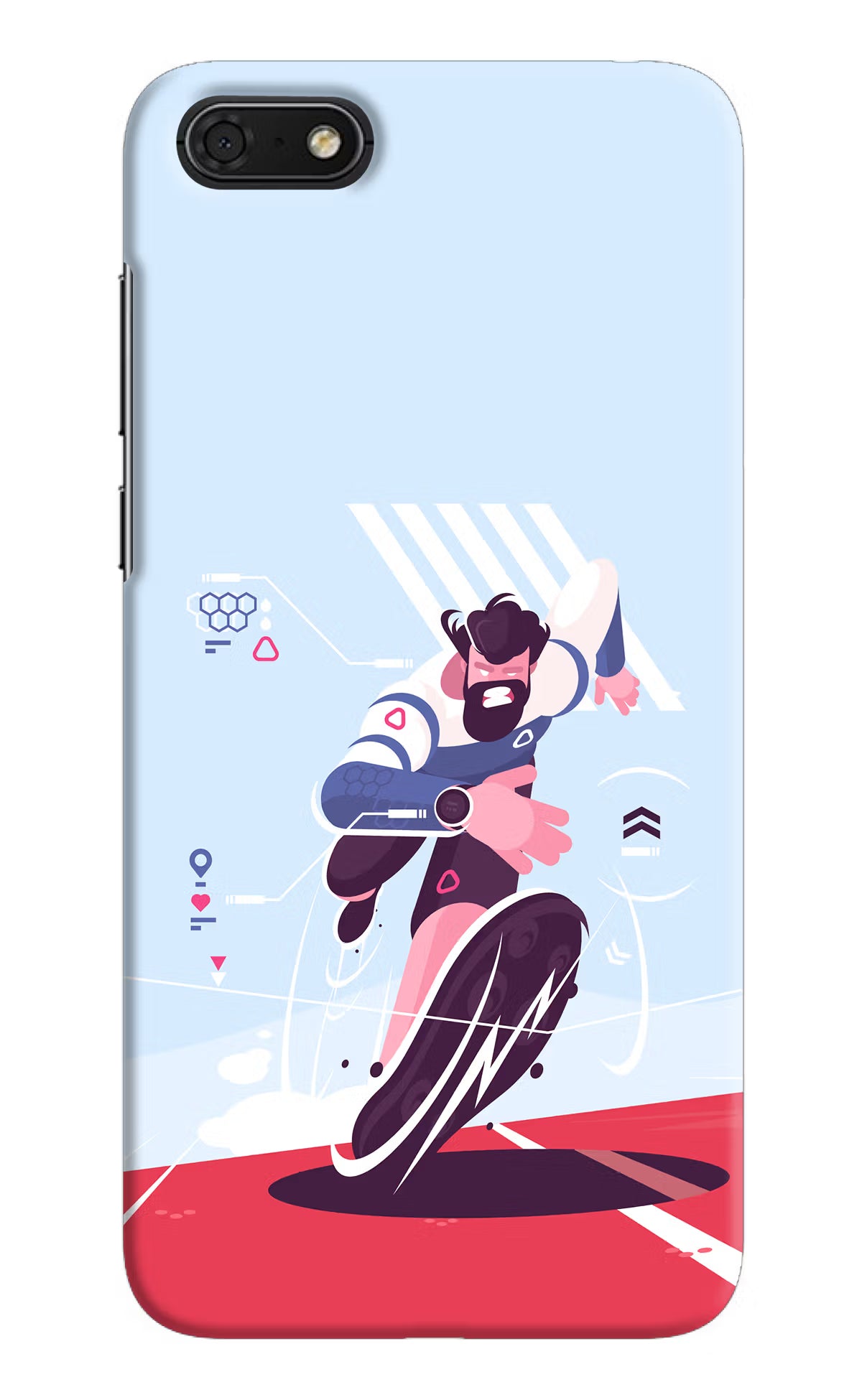 Run Pro Honor 7S Hard Case Back Cover by Casekaro