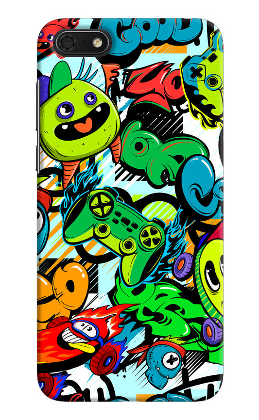 Game Doodle Honor 7S Hard Case Back Cover by Casekaro
