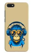 Monkey Headphone Honor 7S Hard Case Back Cover by Casekaro