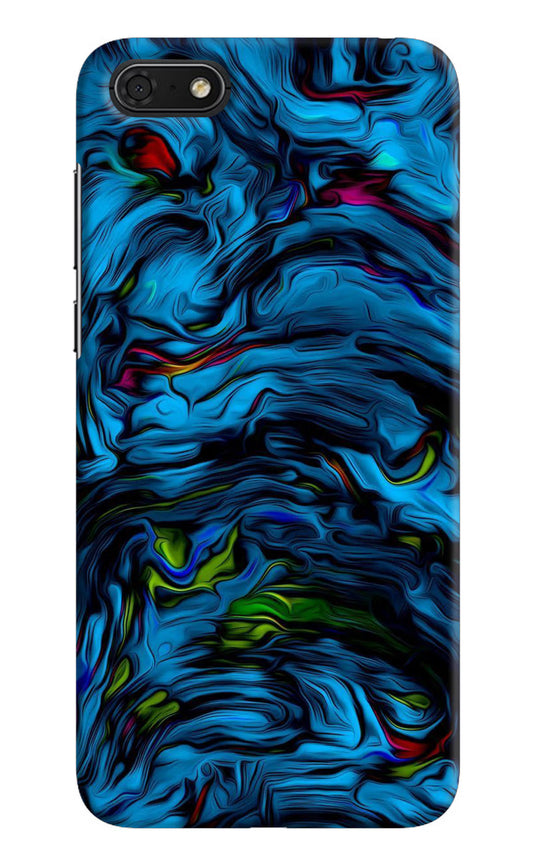 Dark Blue Abstract Honor 7S Hard Case Back Cover by Casekaro