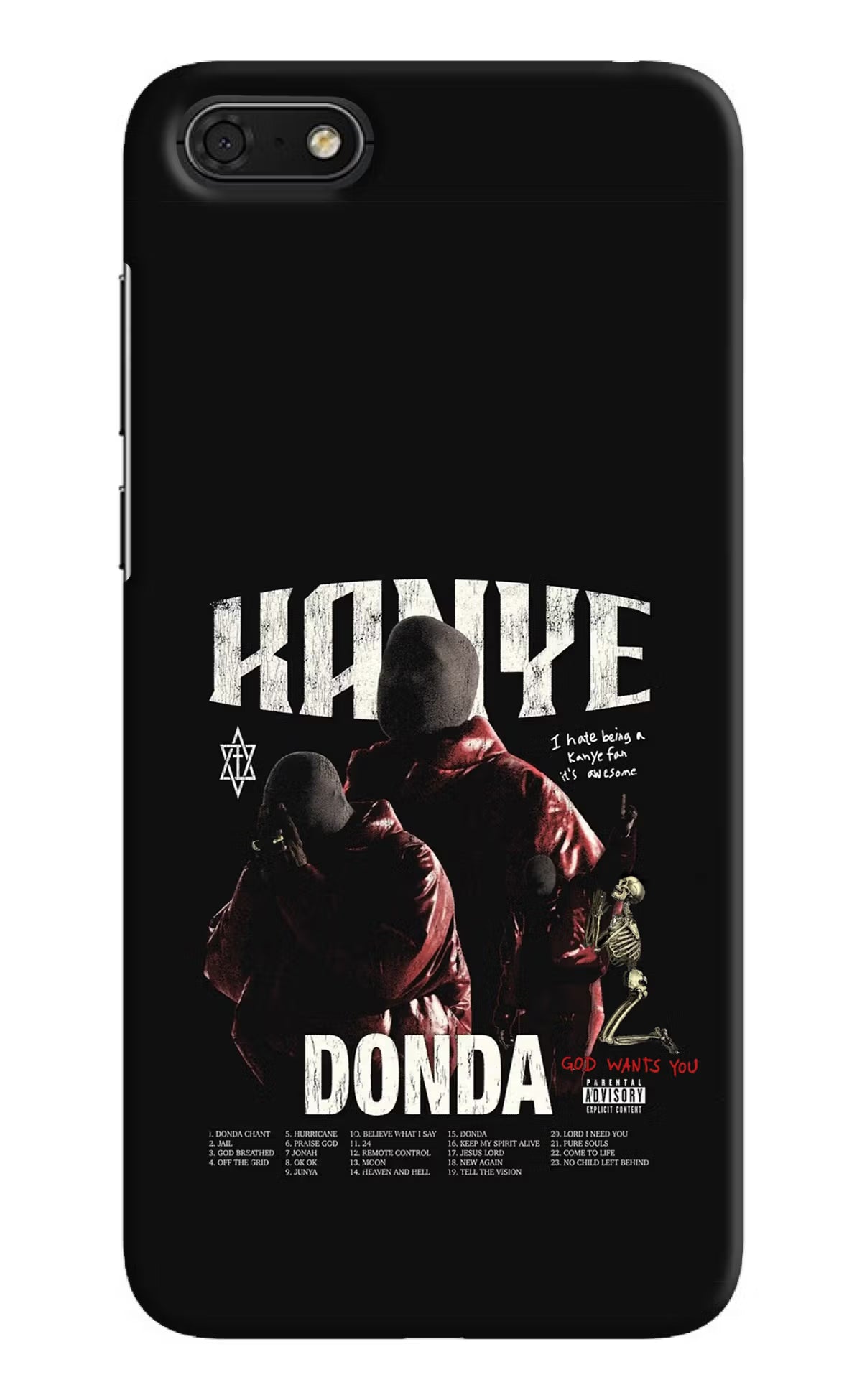 Donda Kanye West Honor 7S Hard Case Back Cover by Casekaro