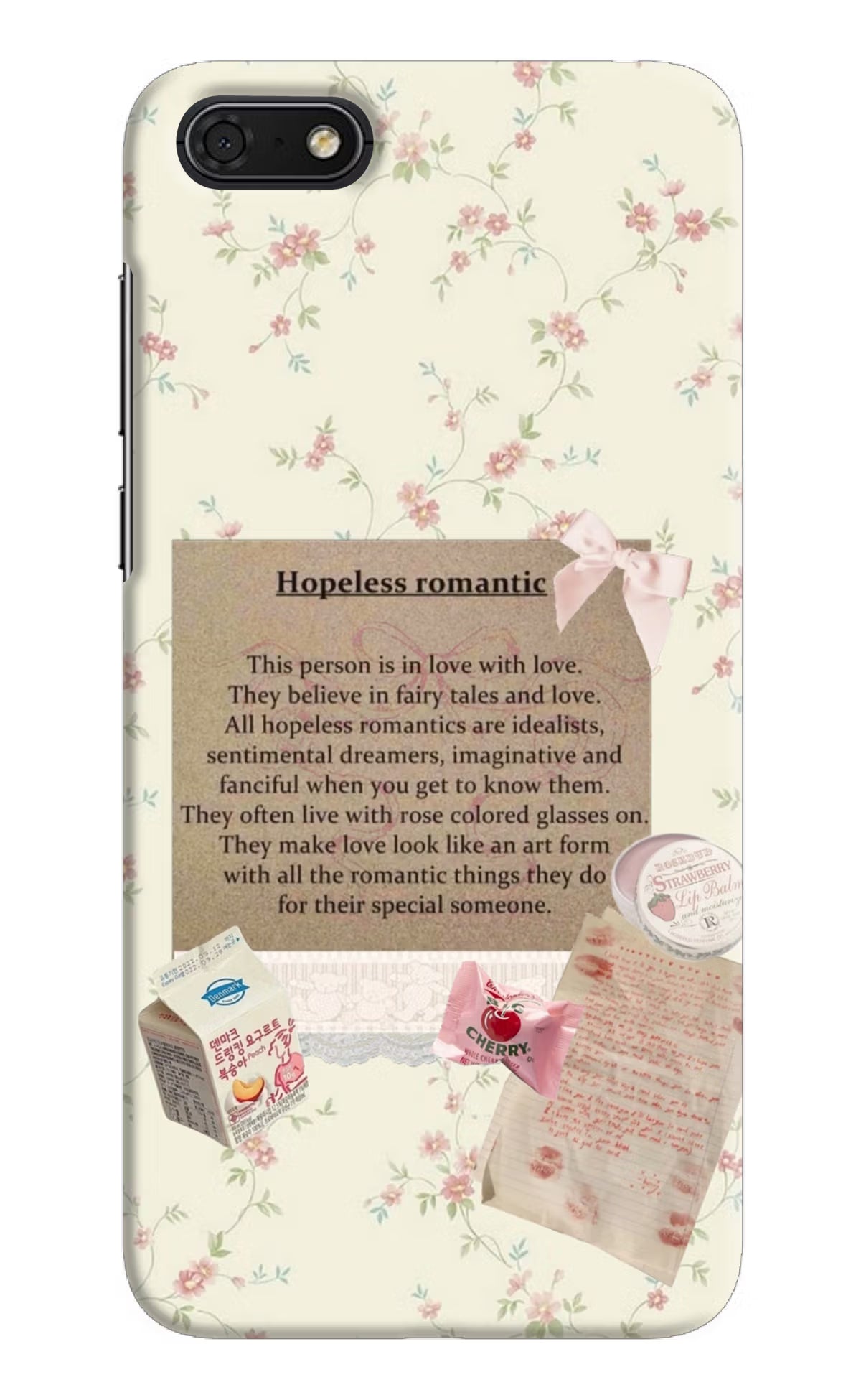 Hopeless Romantic Honor 7S Hard Case Back Cover by Casekaro