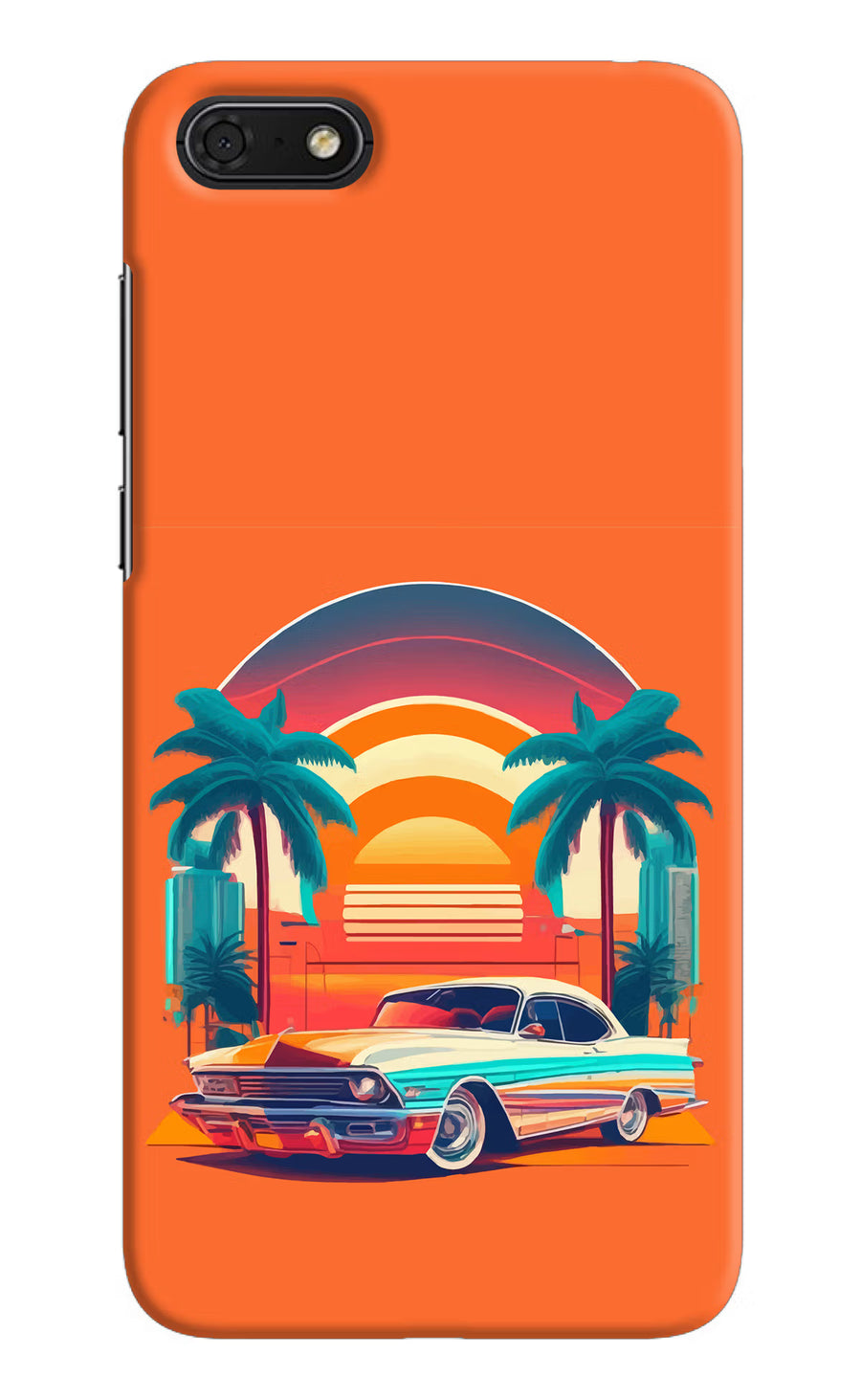 Palm Drive 80s Honor 7S Back Cover, Hard case