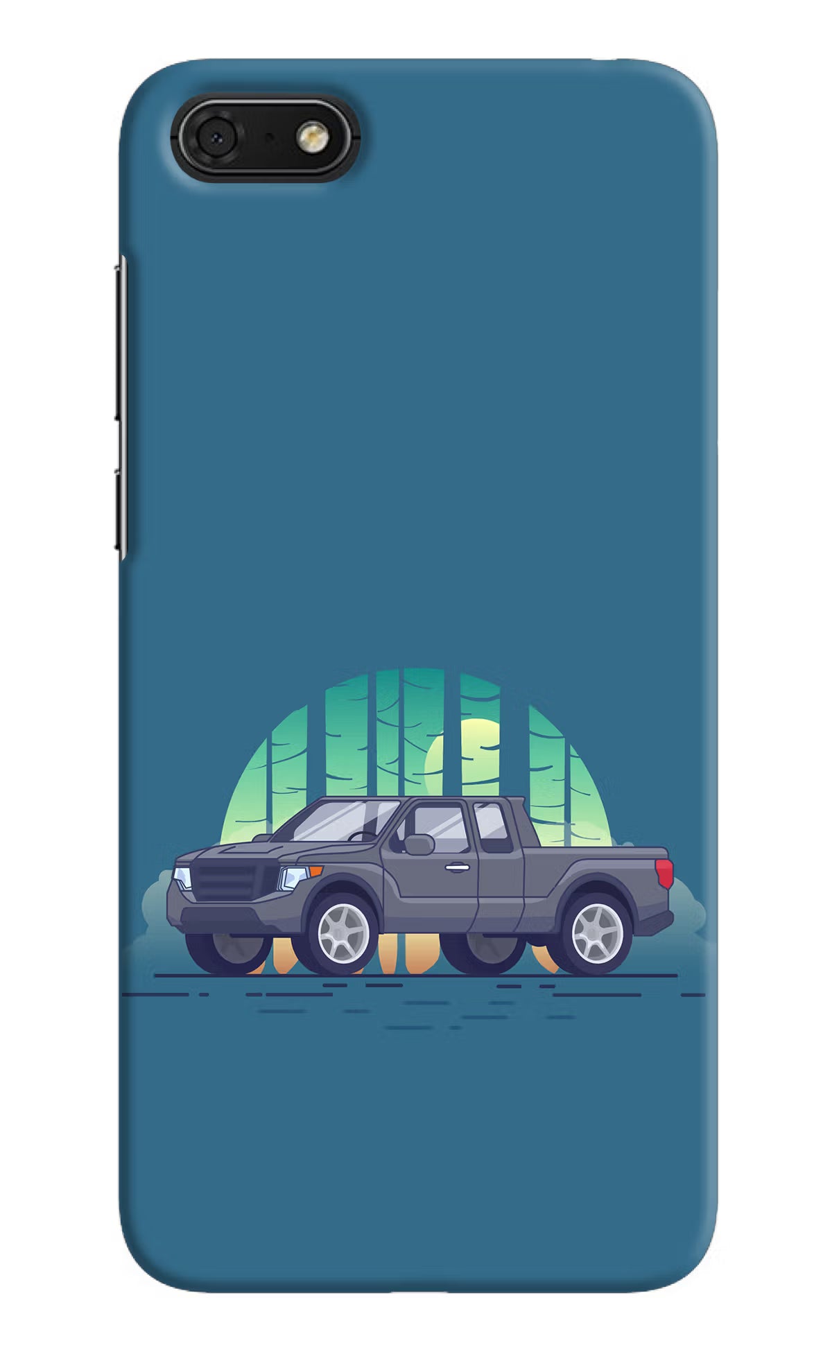 Retro Garage Vibe Honor 7S Hard Case Back Cover by Casekaro